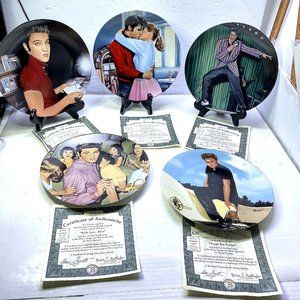 Lot of 5- Elvis Presley Bradford Exchange Collectors Plates 8'' w/COA